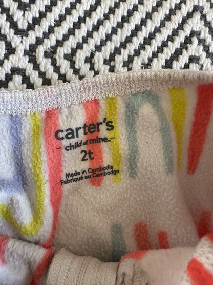 Carters Warm Fleece Pajamas with feet 2T, Kids 2T
