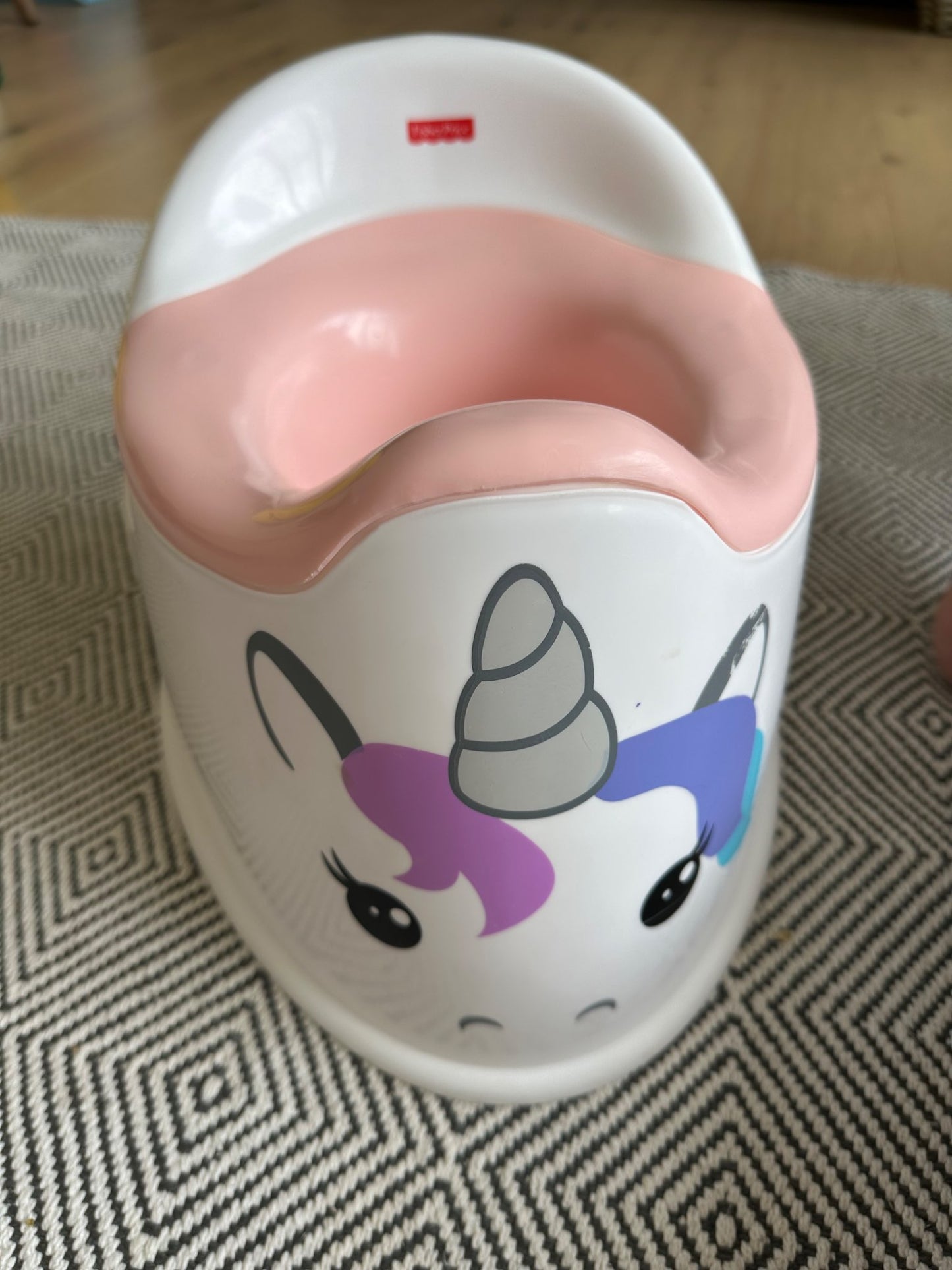 White girls unicorn potty training pot