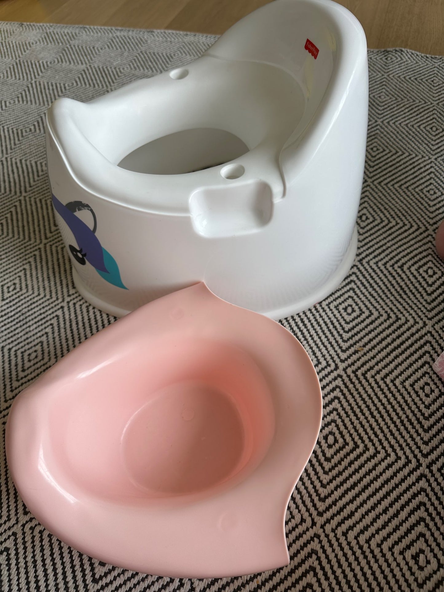 White girls unicorn potty training pot