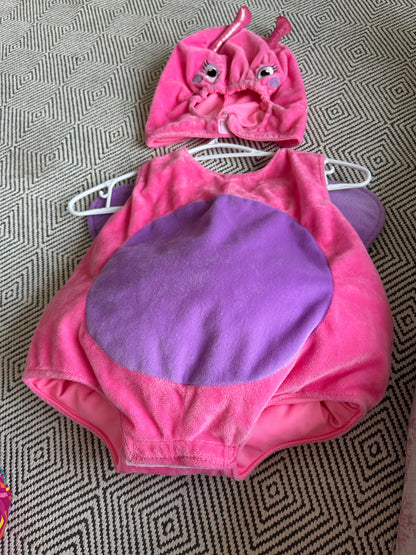 Pink butterfly Bug Halloween Outfit infants toddler , Kids 24 Month (18-24M)