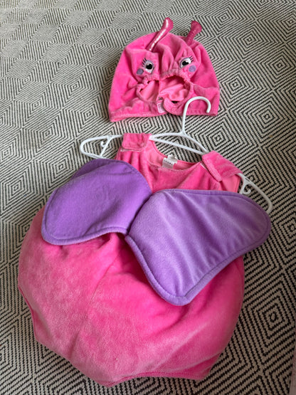 Pink butterfly Bug Halloween Outfit infants toddler , Kids 24 Month (18-24M)