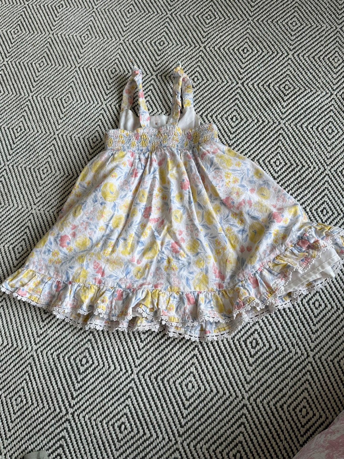 Tony Bahama Floral sleeveless summer dress, Kids 18 Month (12-18M)
