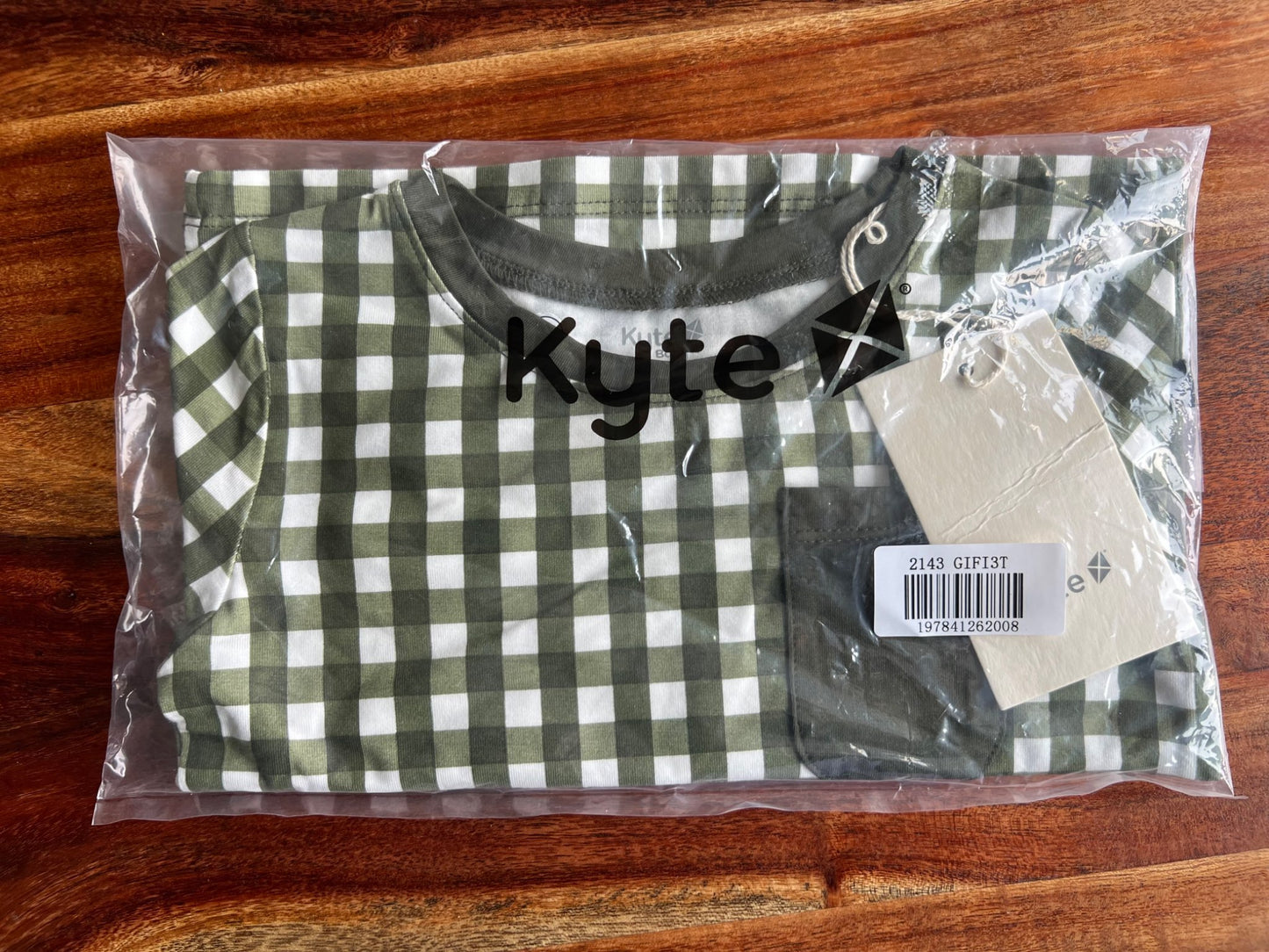 Kyte Baby Gingham Fir 3T, Kids 3T