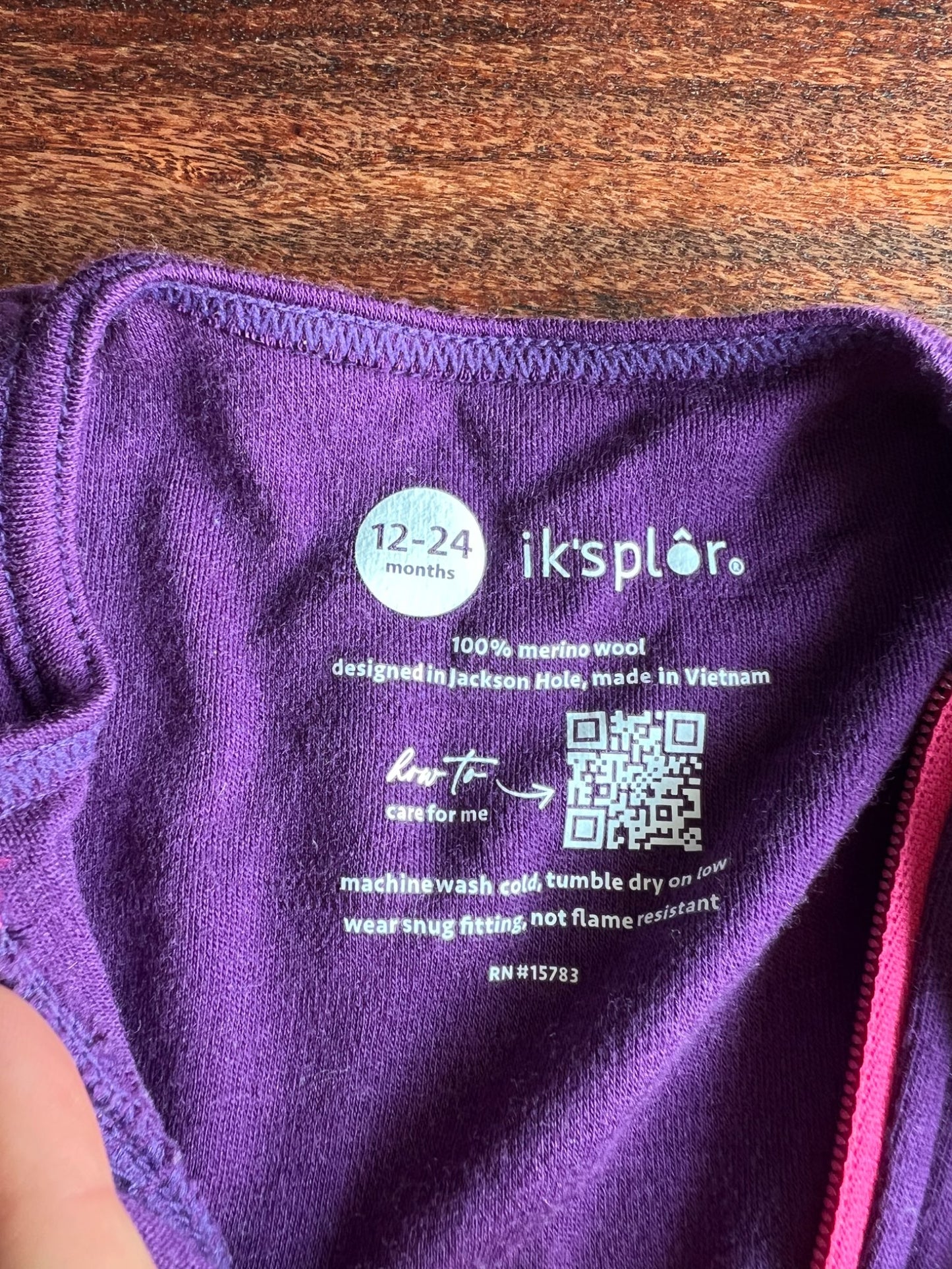 Iksplor 100% Merino Wool Romper 12-24m, Kids 24 Month (18-24M)
