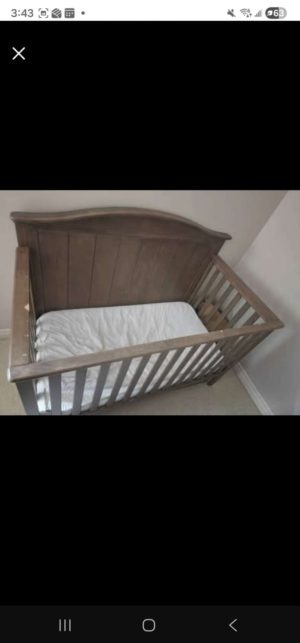 Oxford Baby Sienna 4 in 1 Convertible Crib w/ Drawer Acorn Brown
