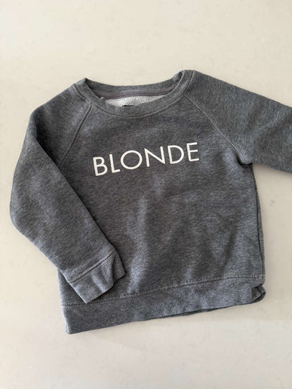 Blonde Sweatshirt, Kids 2T