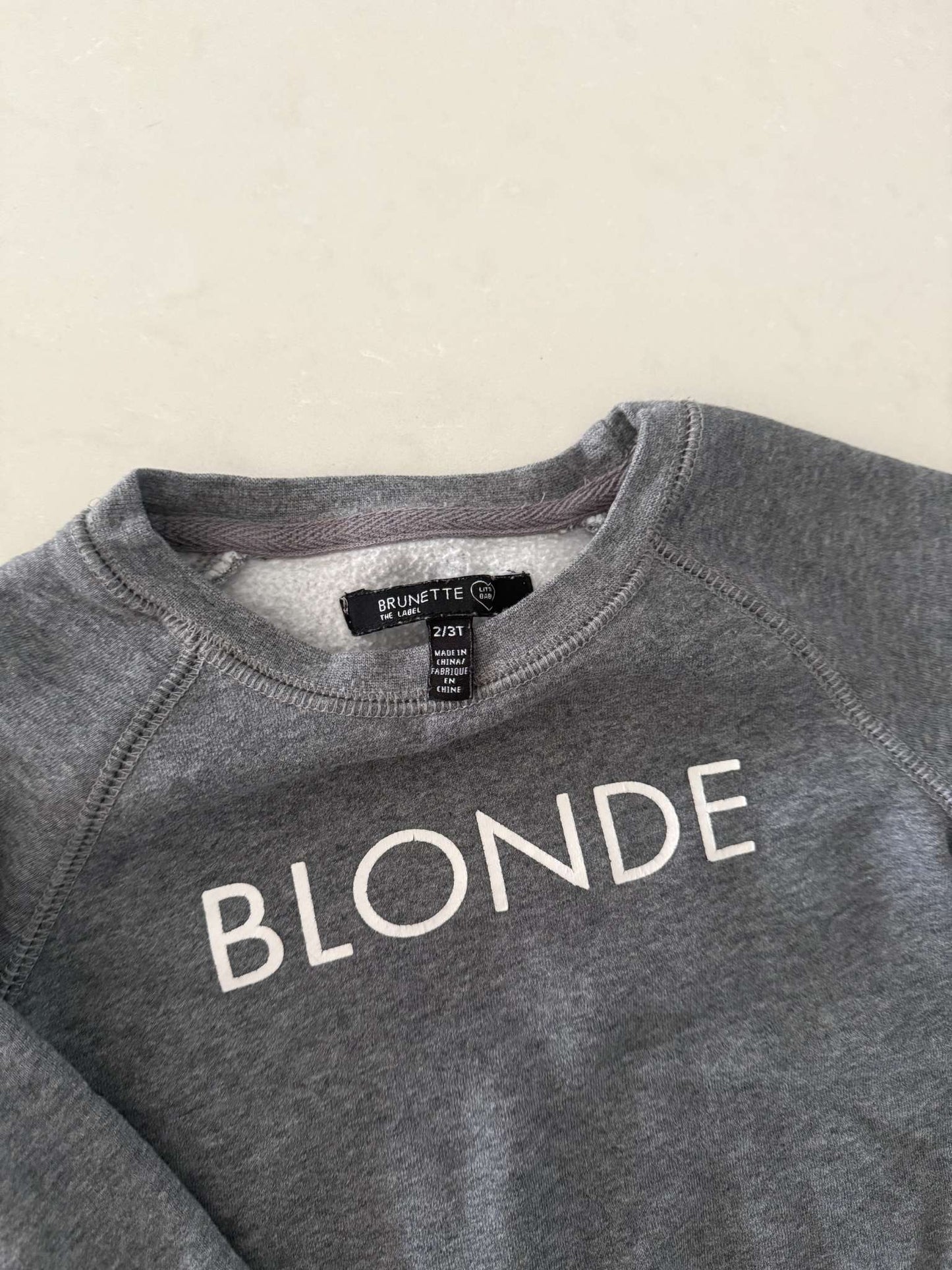 Blonde Sweatshirt, Kids 2T