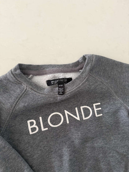 Blonde Sweatshirt, Kids 2T