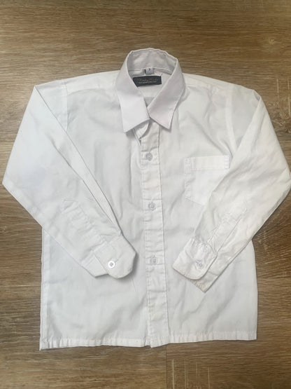 White Long Sleeve Dress Shirt - size 3, Kids 3T