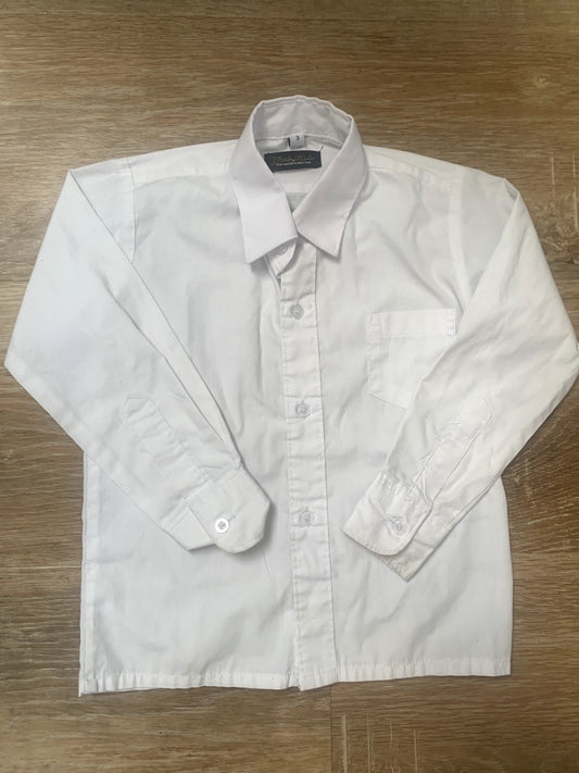 White Long Sleeve Dress Shirt - size 3, Kids 3T