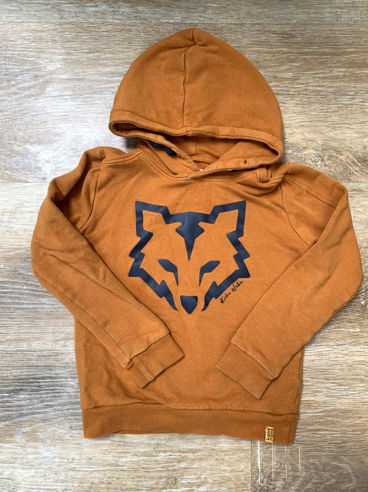 Koko Noko Burnt Orange-  Fox Face Hoodie - size 5T, Kids 5/5T (extra small)