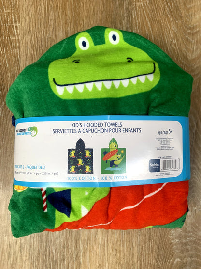 Kids Hooded Towels - Set of 2 (BRAND NEW)