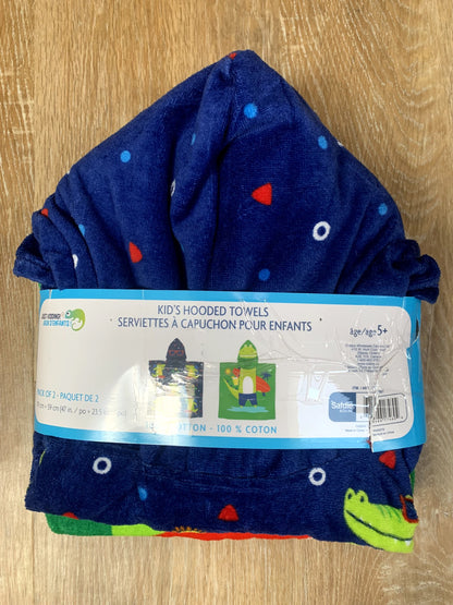 Kids Hooded Towels - Set of 2 (BRAND NEW)