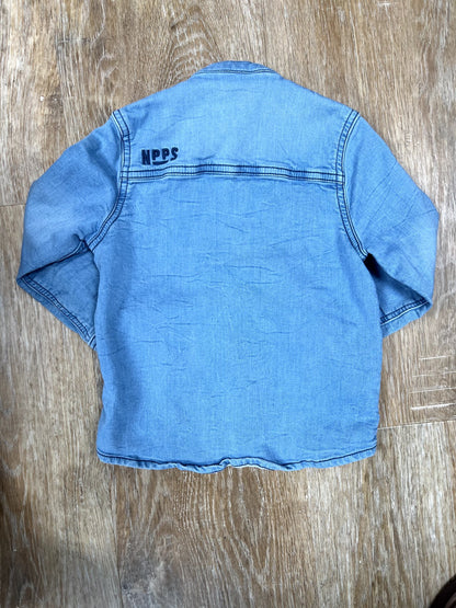 Blue Denim Shirt - size 3/4T, Kids 3T
