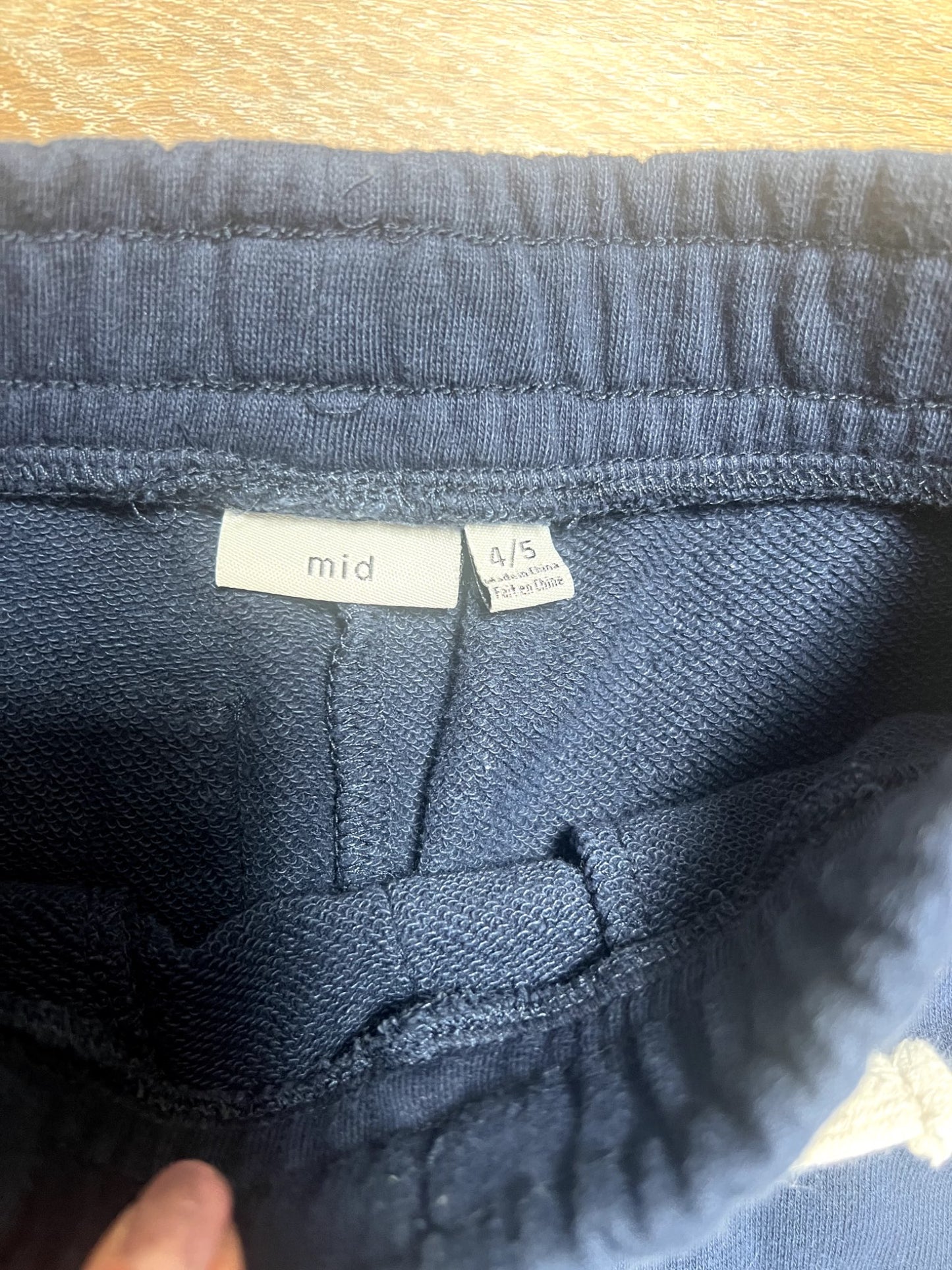 MID -2 pairs  Navy Sweatpants -size 4/5, Kids 4/4T