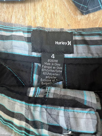2 Pairs Hurley Shorts - 4T, Kids 4/4T