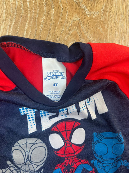 Team Spidey Pajamas- size 4T, Kids 4/4T