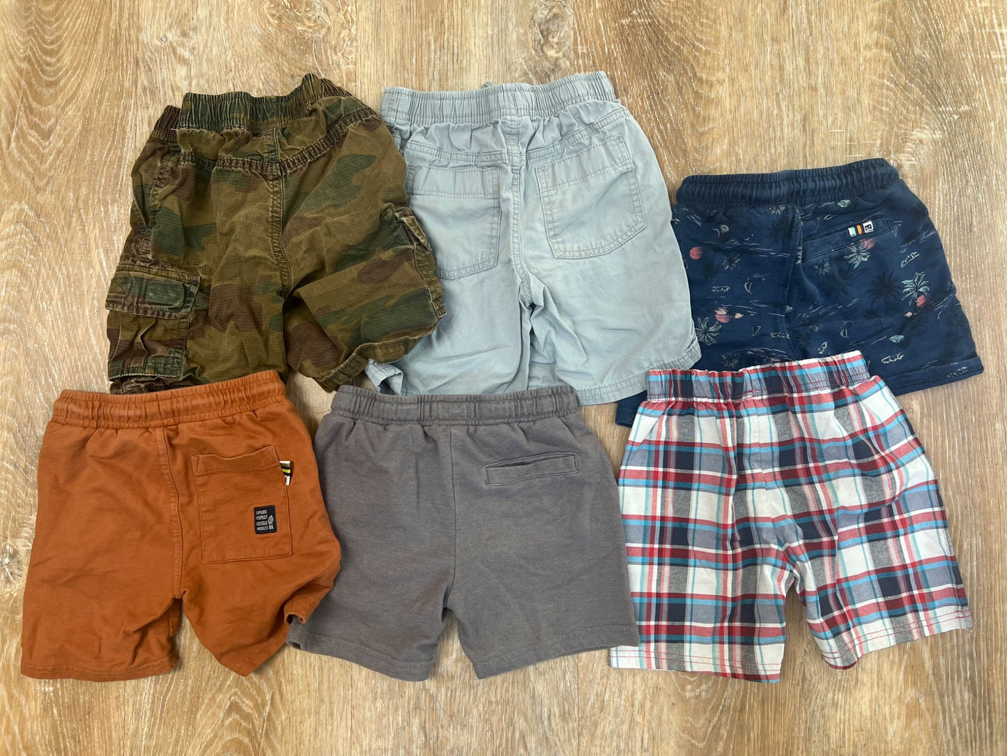 BUNDLE:  6 pack of boys shorts - size 4T, Kids 4/4T