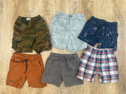 BUNDLE:  6 pack of boys shorts - size 4T, Kids 4/4T