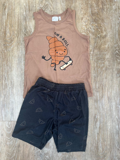 On a Roll - tank tops and short set - 4T, Kids 4/4T