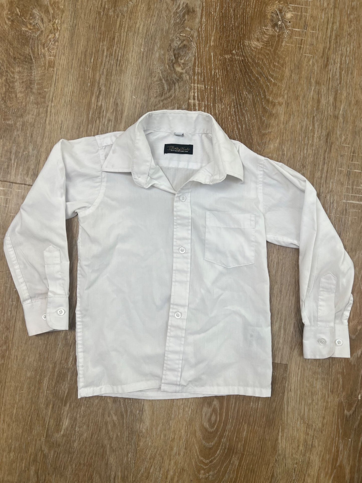 White long sleeve dress shirt - size 3, Kids 3T