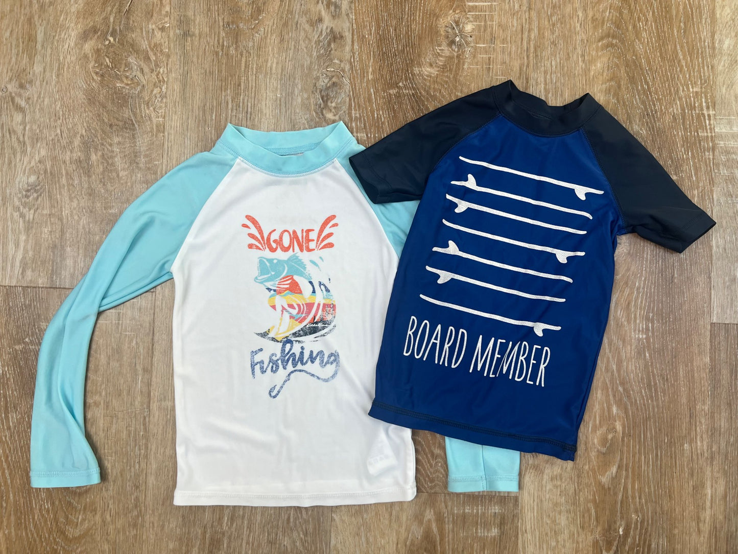 2 boys swim shirts - size 4T, Kids 4/4T