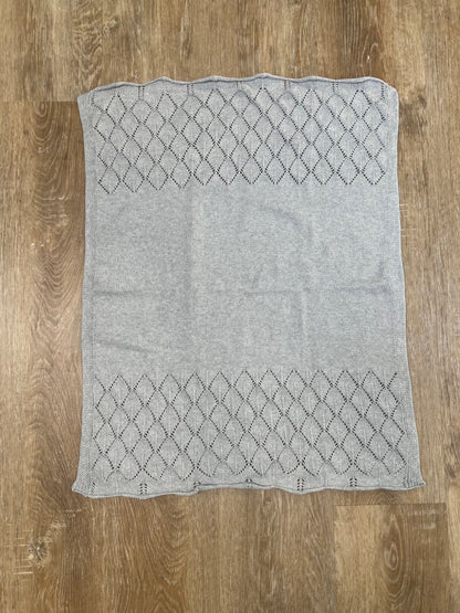 Grey Knit Baby Blanket
