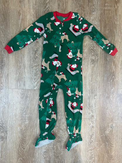 Green Christmas Pajama Onsie - 5T, Kids 5/5T