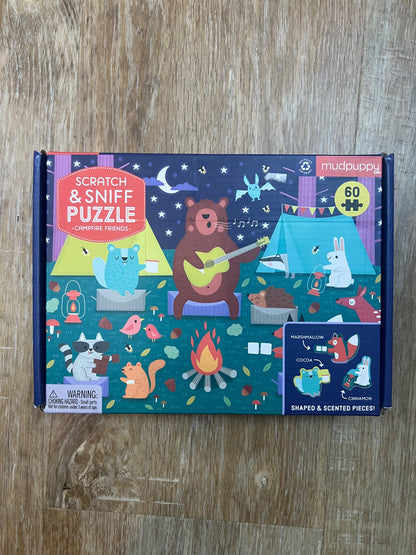 NEW   Scratch & Sniff Puzzle - Campfire Friends  (never been opened)