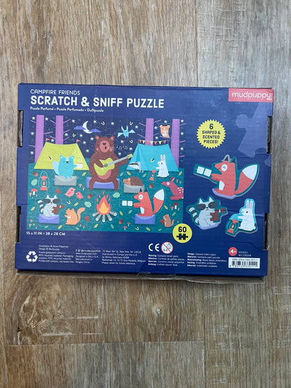 NEW   Scratch & Sniff Puzzle - Campfire Friends  (never been opened)