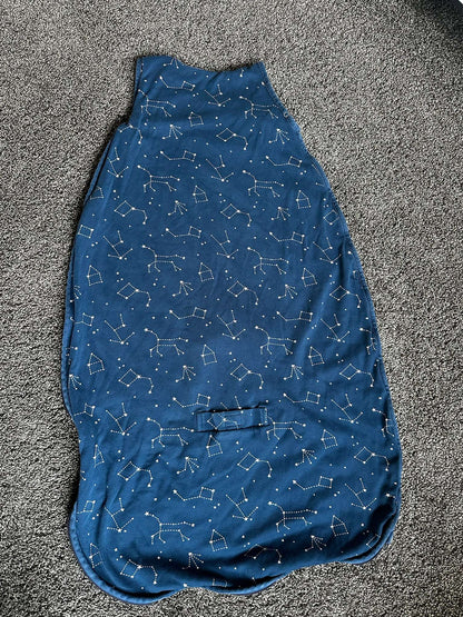 Woolino 4-Season Sleep Sack – Navy Constellation – 2–4 Years, 2T, 3T & 4T+
