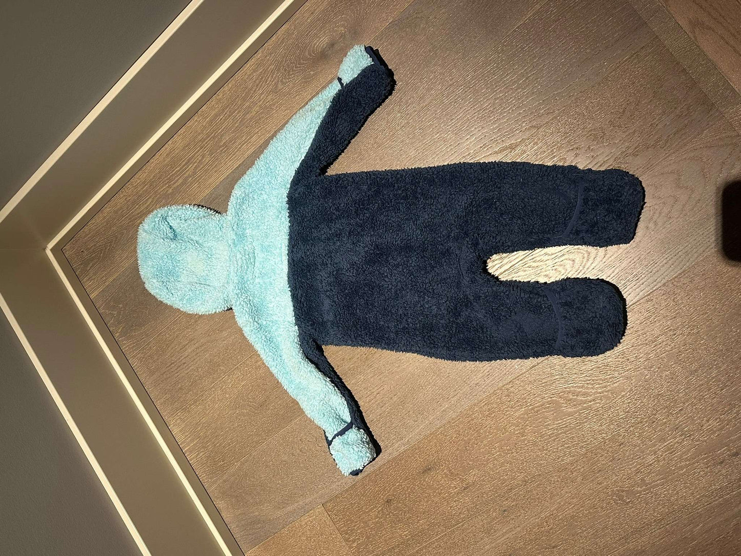 The North Face Fleece Bunting – Blue/Navy – 6–12M, Kids 12 Month (9-12M)