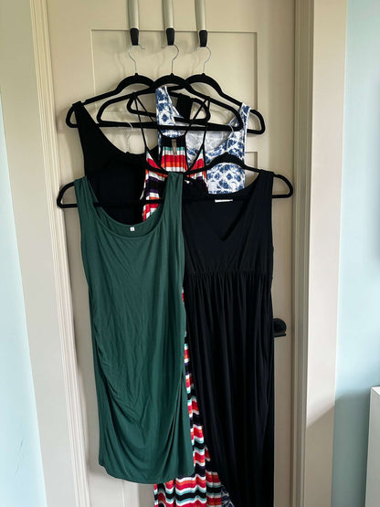 Premium Maternity Dress Bundle – 4 Dresses – Size M, Maternity M (8-10)