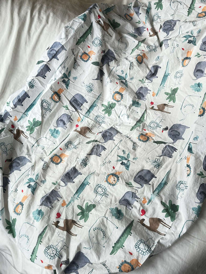 3 Pack Cutest Pottery-Barn Crib Sheets - Animal Jungle Heaven!  Organic!
