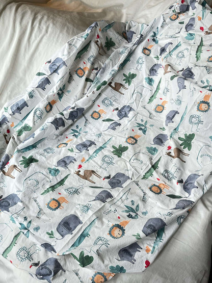 3 Pack Cutest Pottery-Barn Crib Sheets - Animal Jungle Heaven!  Organic!