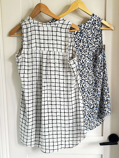 Two Premium High Quality Small Drapey Maternity Tanks - Pea in a Pod and Motherhood Maternity, Maternity S (4-6)
