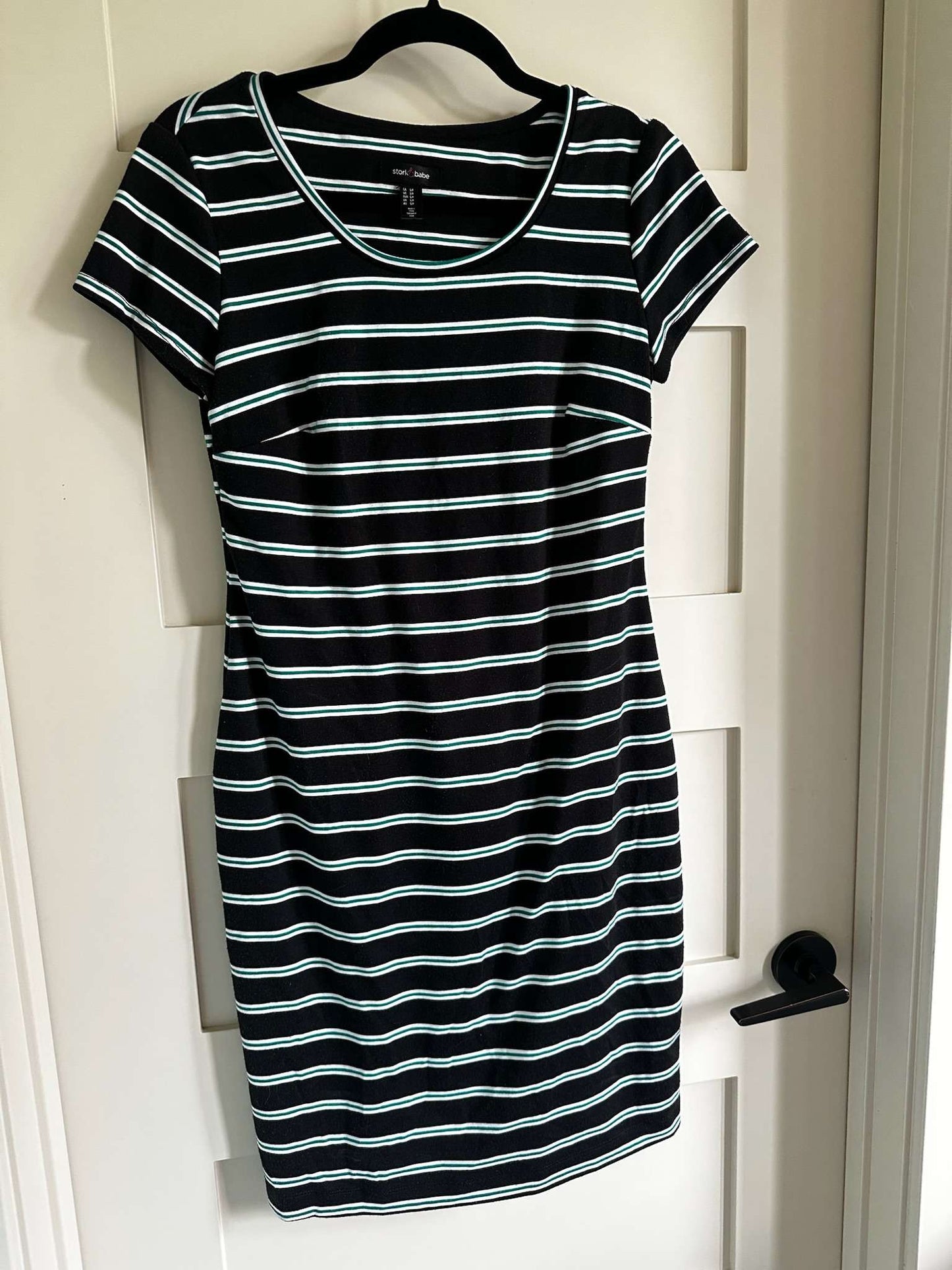 Premium Maternity Dress Bundle – Floral + Stripe – Size S, Maternity S (4-6)