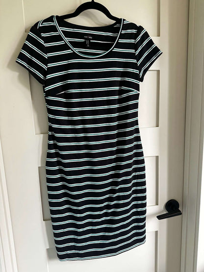 Premium Maternity Dress Bundle – Floral + Stripe – Size S, Maternity S (4-6)
