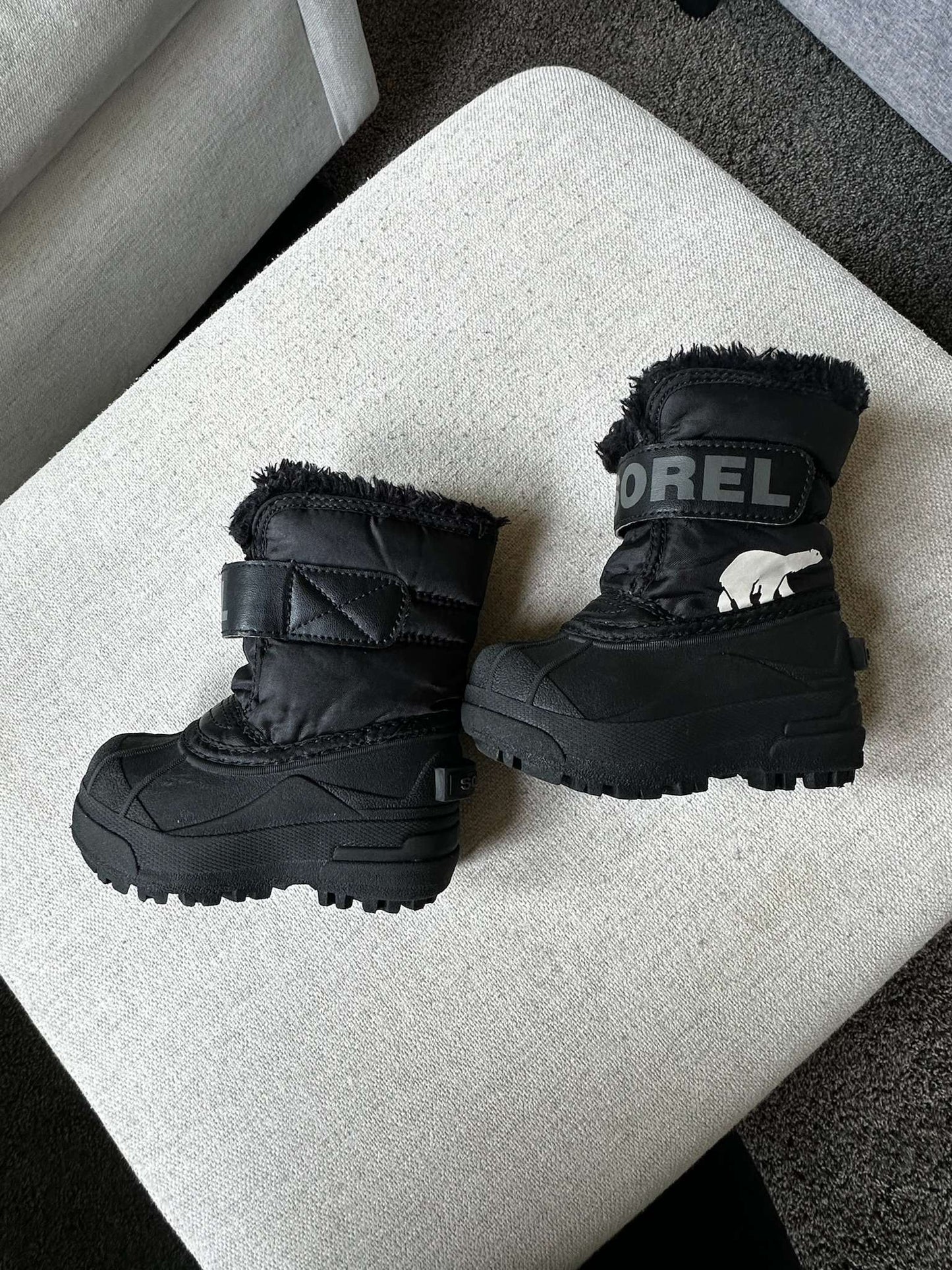 SOREL Kids Winter Boots – Black – US 6 / EU 23, Shoes 6 (Walkers:12-24 mth)