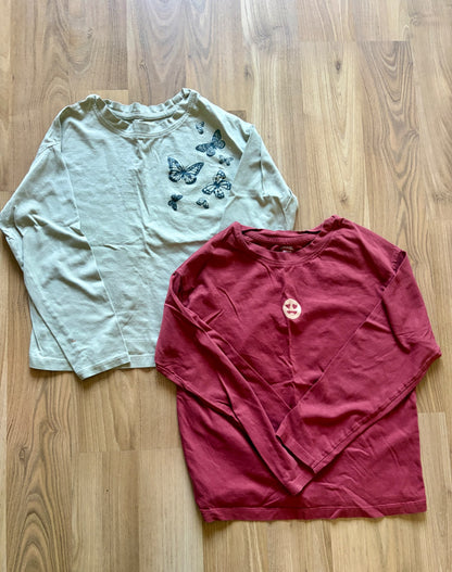 2 x long sleeve shirts , Kids 7