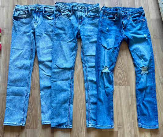 3 x Gap skinny jeans , Kids 10