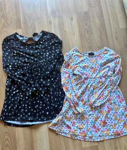 2 x long sleeve dresses , Kids 8