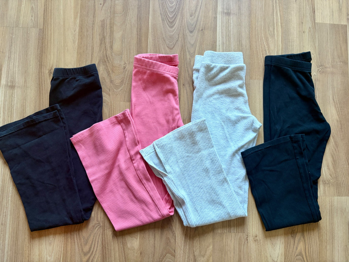 4X flared leggings size M/8, Kids 8
