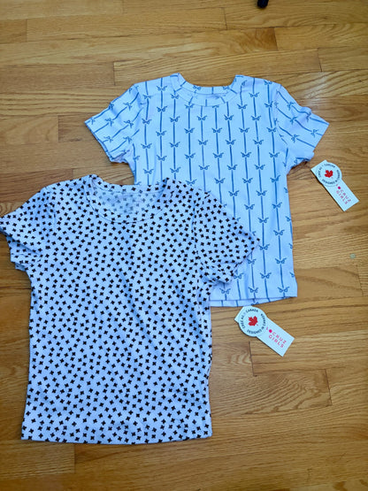 2 X BNWT ribbed short sleeve shirts , Kids 10