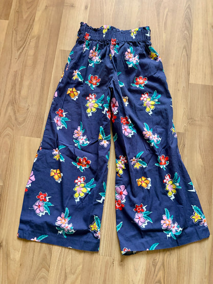 Flowy floral wide leg pants 7/8, Kids 7