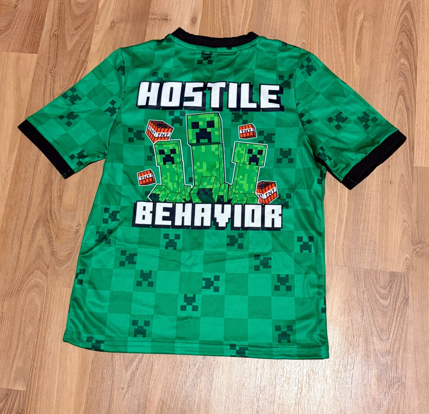 Minecraft short sleeve light jersey size 7/8, Kids 7
