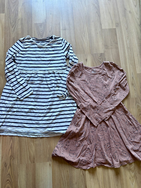 2 x long sleeve dresses , Kids 7