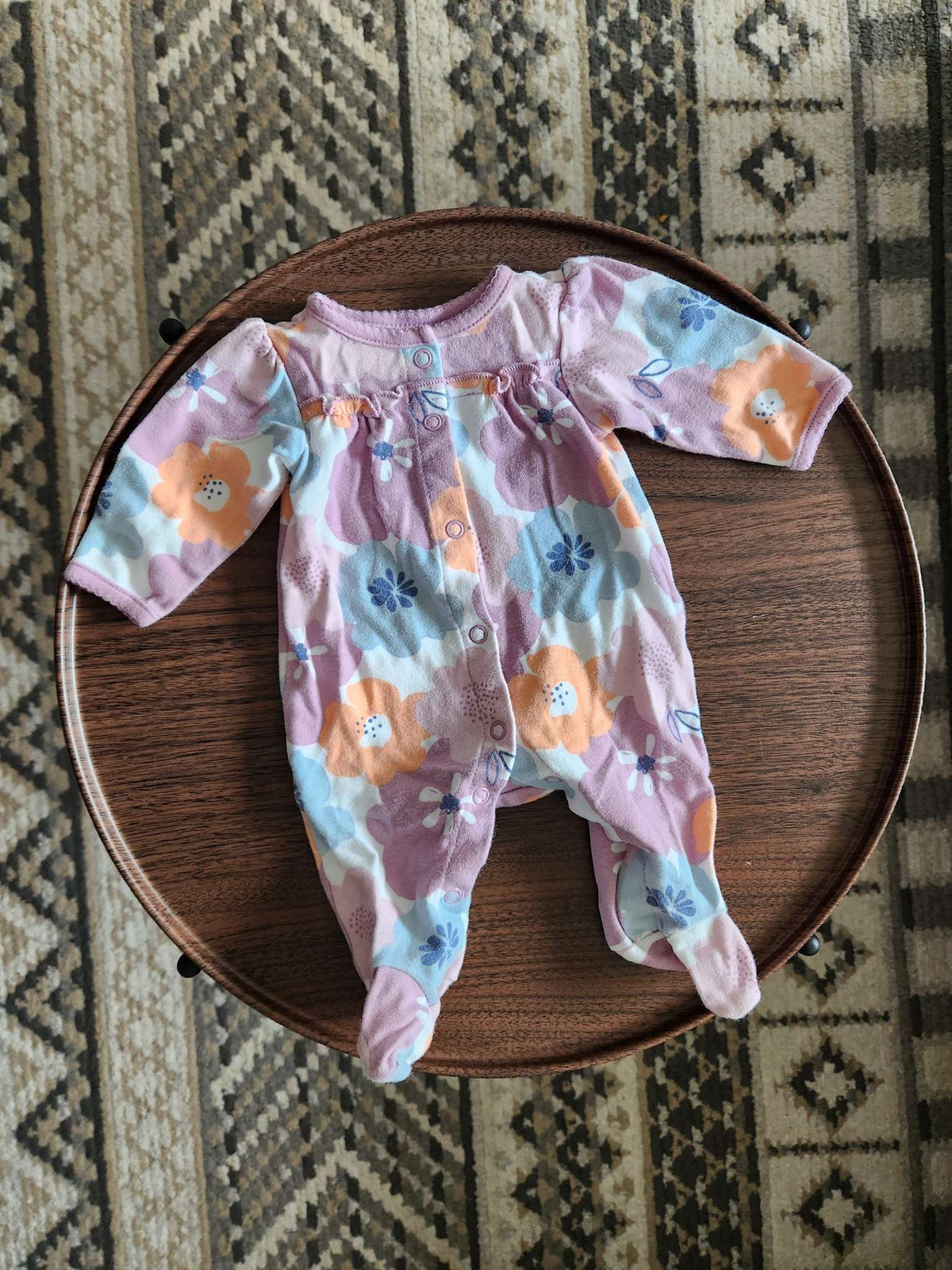 Carters Newborn Sleeper Purple Floral, Kids Newborn