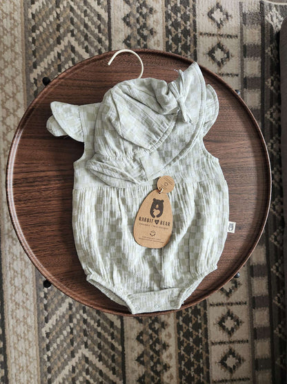 Rabbit Bear Organic Baby Girl Outfit 3 months, Kids 3 Month (0-3M)
