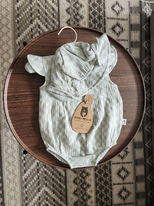 Rabbit Bear Organic Baby Girl Outfit 3 months, Kids 3 Month (0-3M)
